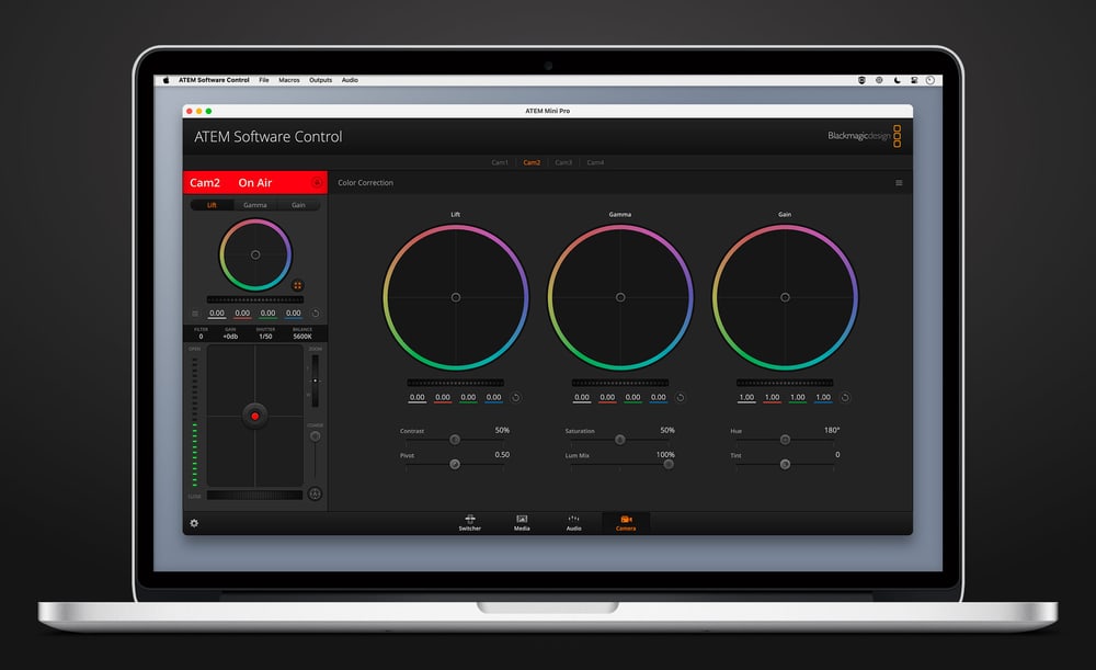 ATEM Mini Pro – Upravljanje kamerama iz ATEM Software Control