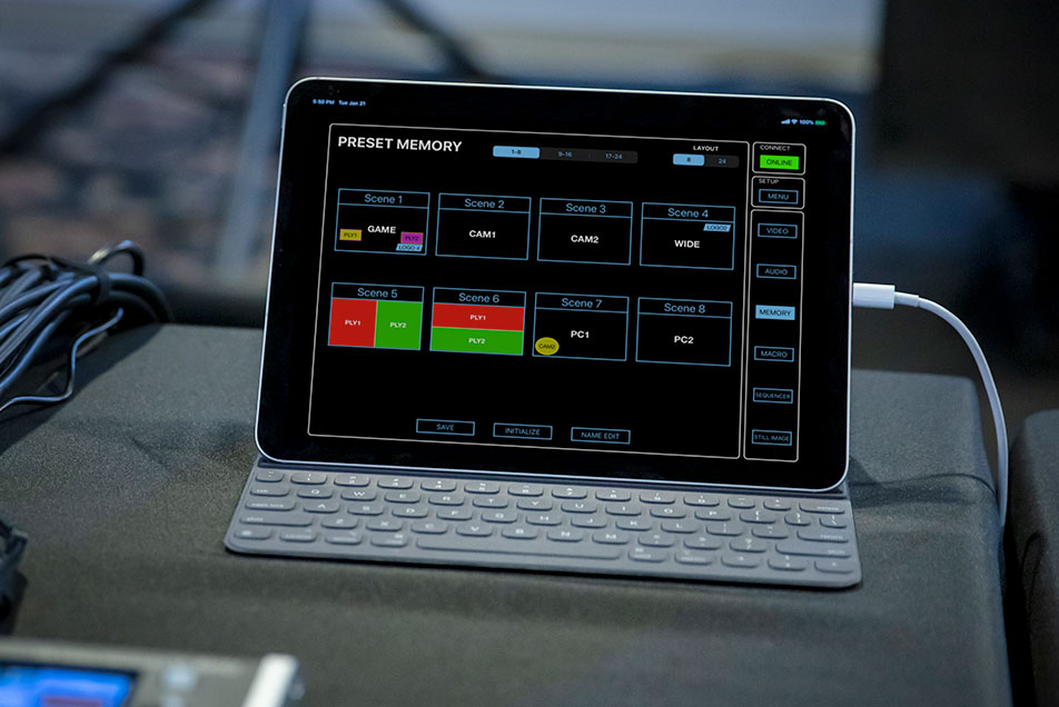 Uslužni program za daljinsko upravljanje V-8HD za iPad