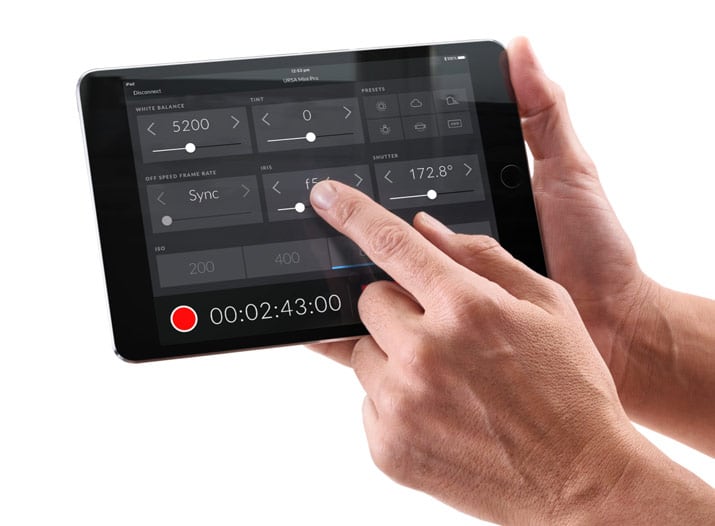 Blackmagic URSA Mini Pro 12K – Upravljanje putem Bluetootha