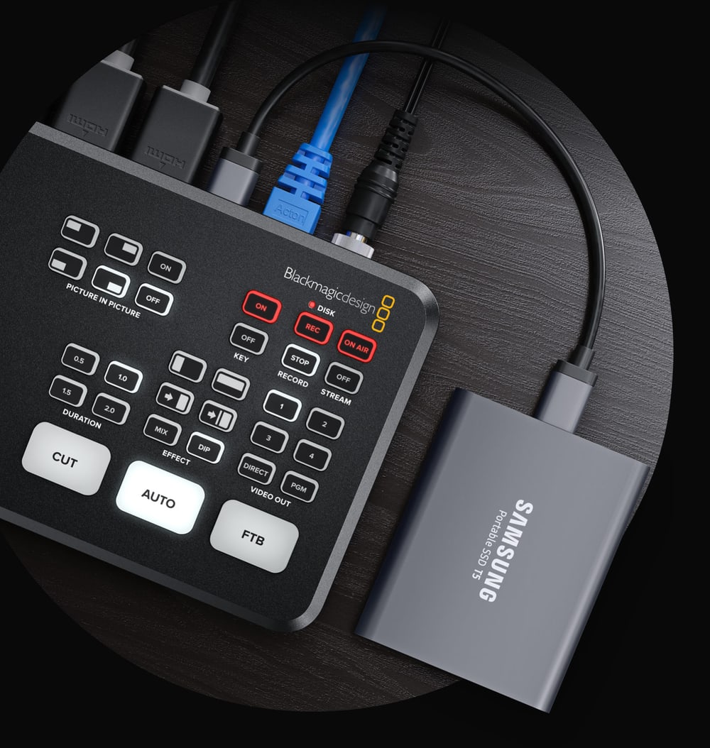 ATEM Mini Pro ISO – Snimanje na USB diskove
