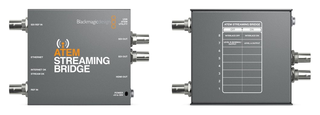 ATEM Streaming Bridge – Postavljanje mini prekidačima ili putem USB-C