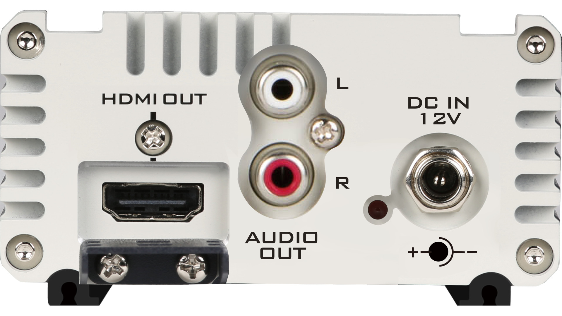 HDMI, stereo RCA audio i priključak napajanja 12 V