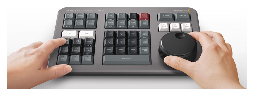 DaVinci Resolve Speed Editor – Kotač za pretraživanje za trimanje uživo