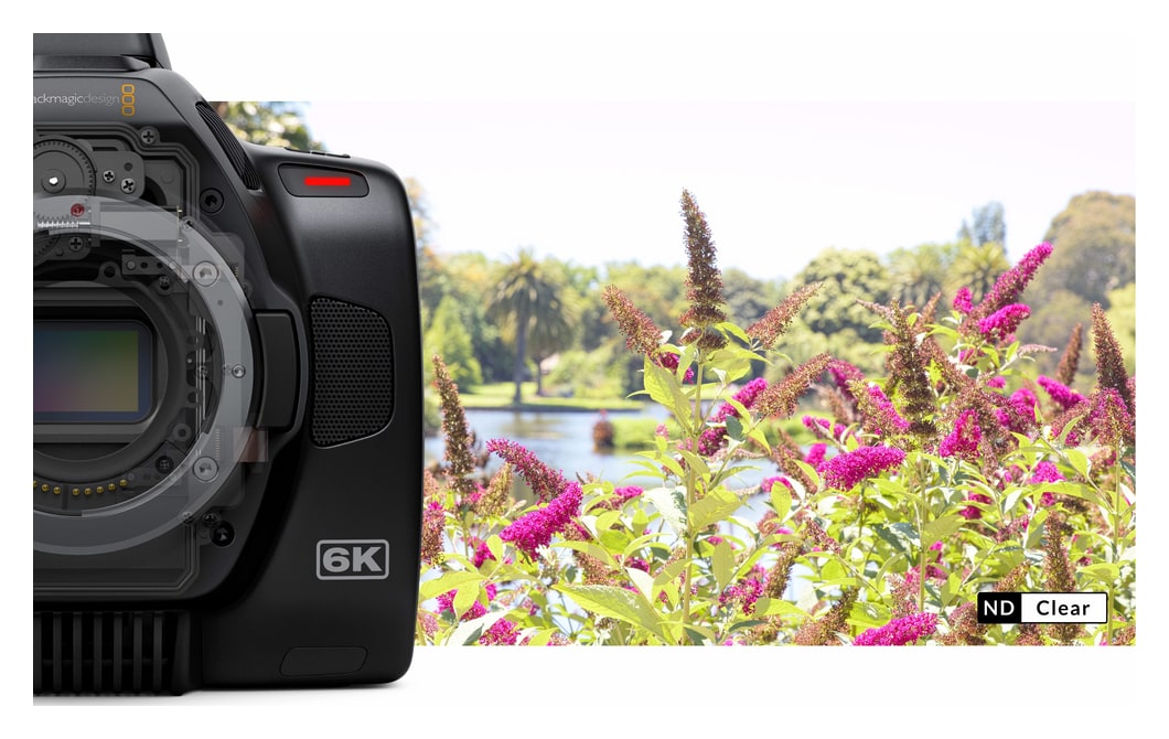 Blackmagic Pocket Cinema Camera 6K Pro – Ugrađeni ND filtri