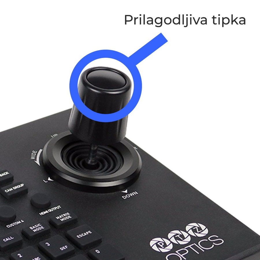 Prilagodljiva tipka na joysticku