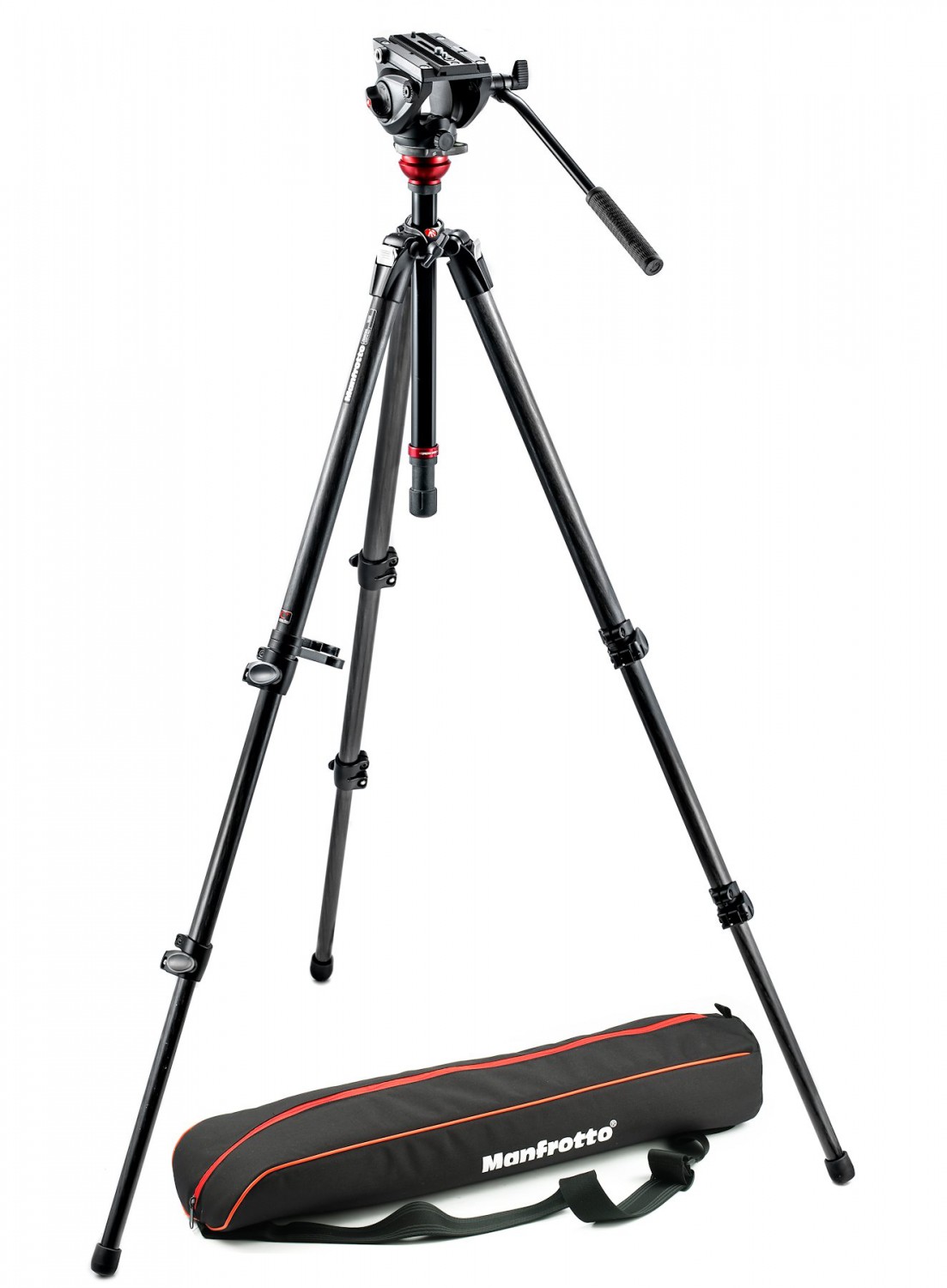 Karbonski videosustav Manfrotto MVH500AH sa stativom 755CX3 i torbom