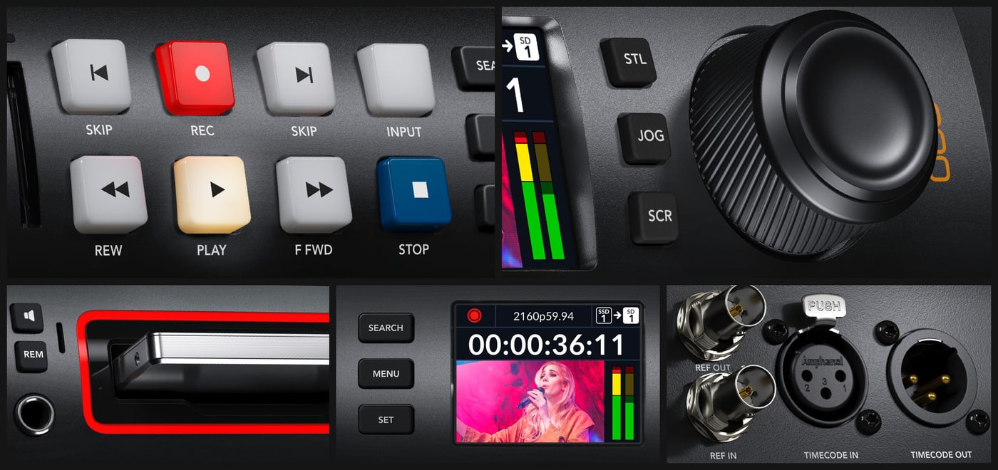 HyperDeck Studio 4K Pro – Metalni kotačić za pretraživanje sa spojkom