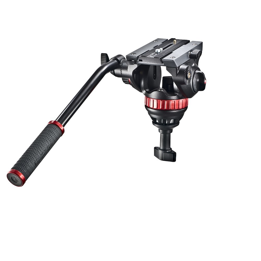 Priložena fluidna video glava Manfrotto MVH502A
