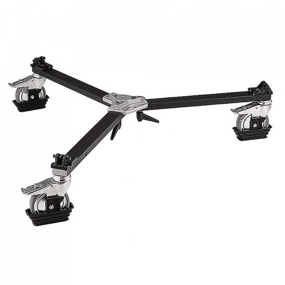 Rasklopljena Manfrotto 114MV kolica za stativ