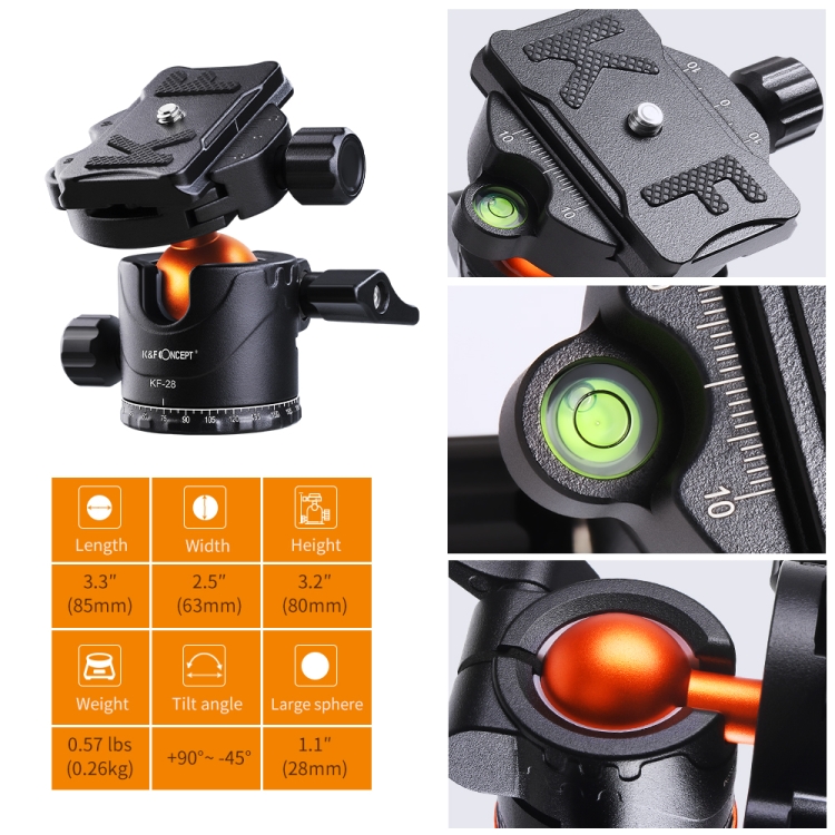 K&F CONCEPT KF09.089V1 Stativ za kameru Aluminijski Monopod za DSLR tronožac za putovanja Vlog - 1