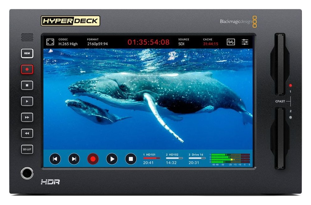 HyperDeck Extreme 4K HDR – Moderan dizajn s klasičnim upravljanjem
