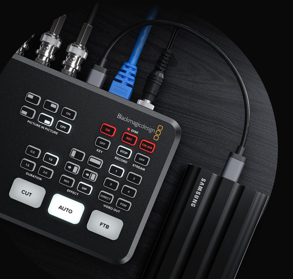 ATEM SDI Pro ISO – Snimanje na USB diskove