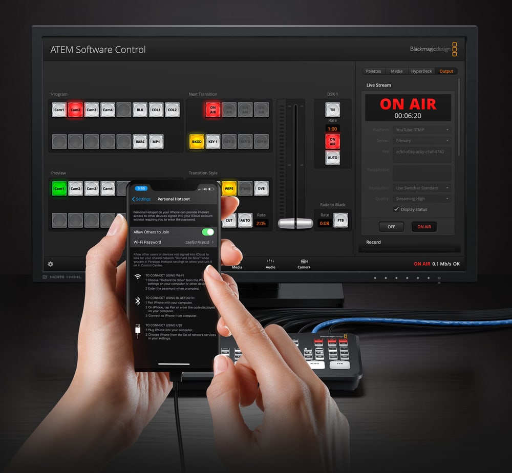 ATEM SDI Extreme ISO – Streaming putem Etherneta i mobilnih podataka