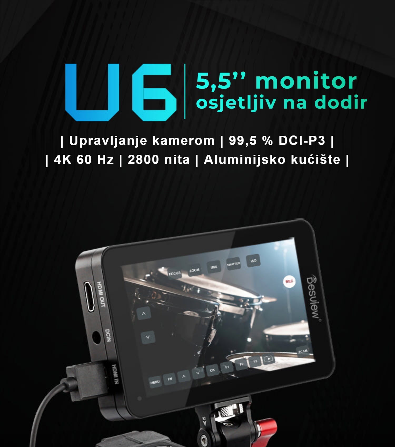 Desview U6 – 5,5" monitor osjetljiv na dodir