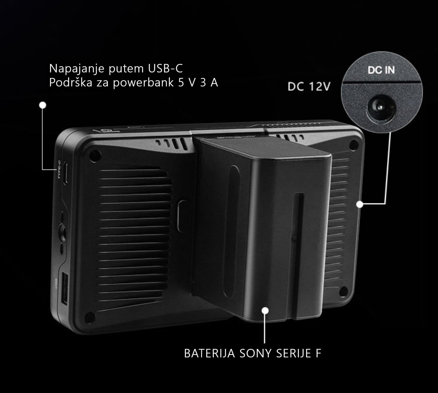 Desview U6 – Više načina napajanja