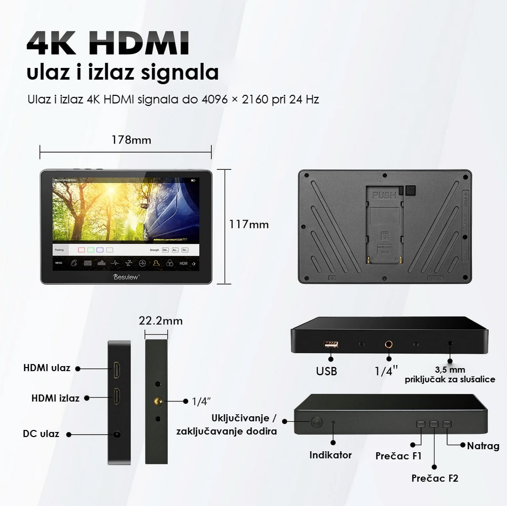 4K HDMI ulaz i izlaz