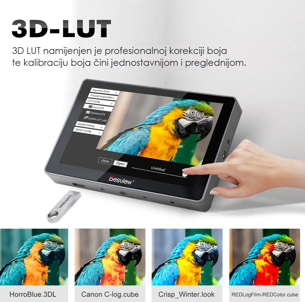 Vlastiti 3D LUT-ovi s USB sticka