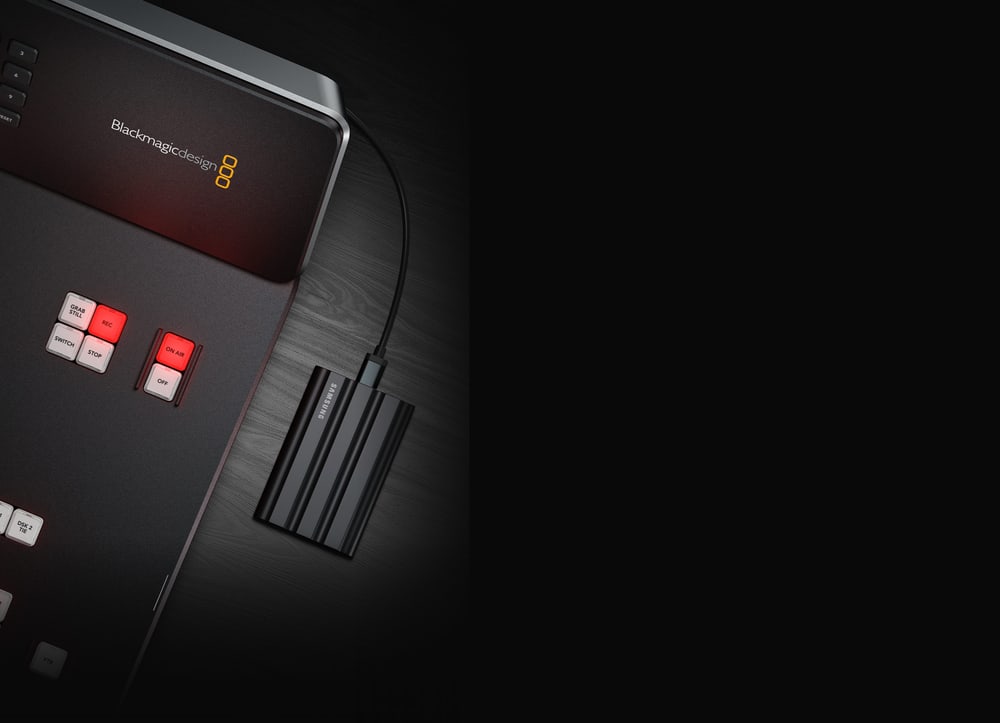 ATEM Television Studio HD8 ISO 2TB – Snimanje na ugrađenu pohranu i USB diskove