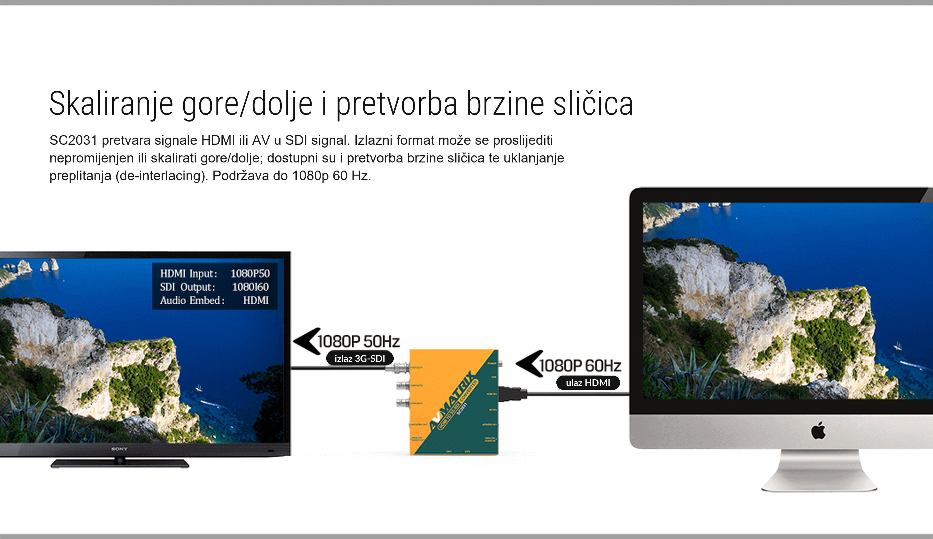 AVMATRIX SC2031X – infografika