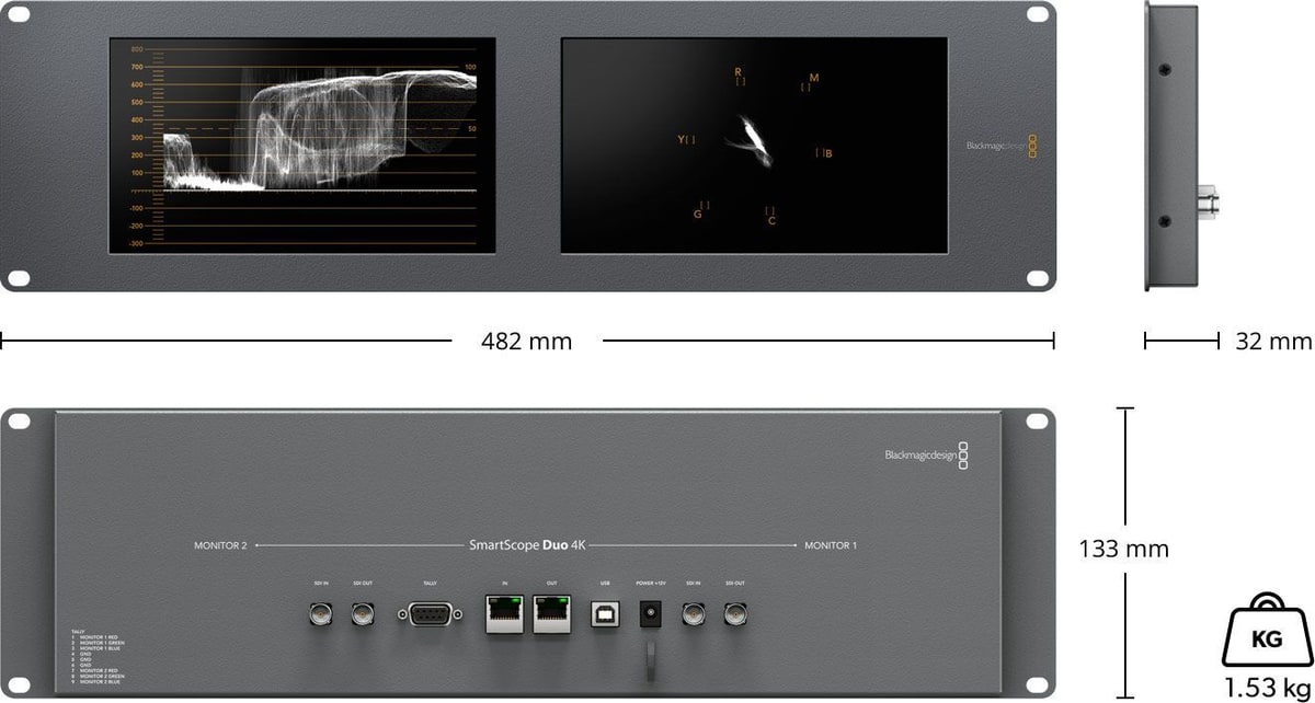 SmartScope Duo 4K – Dimenzije i masa