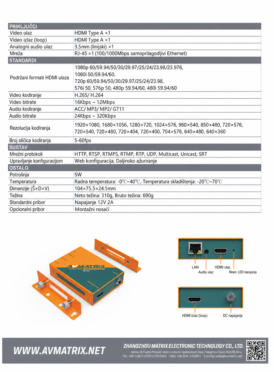 AVMATRIX SE1217