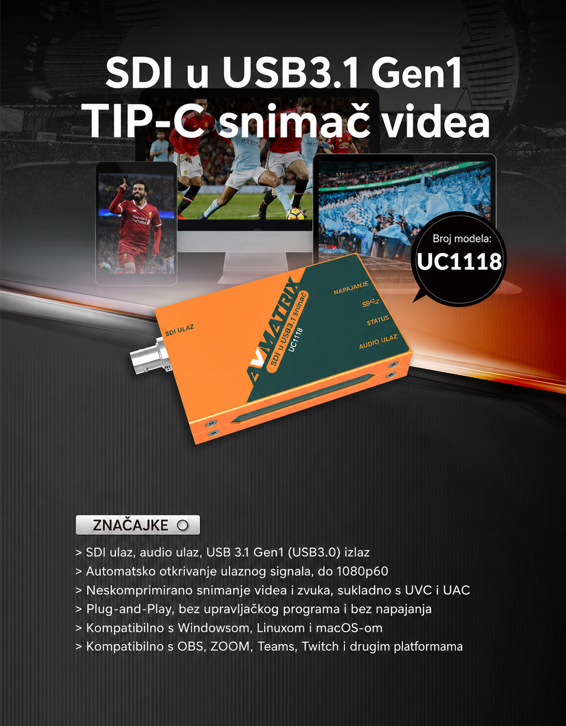 AVMATRIX UC1118