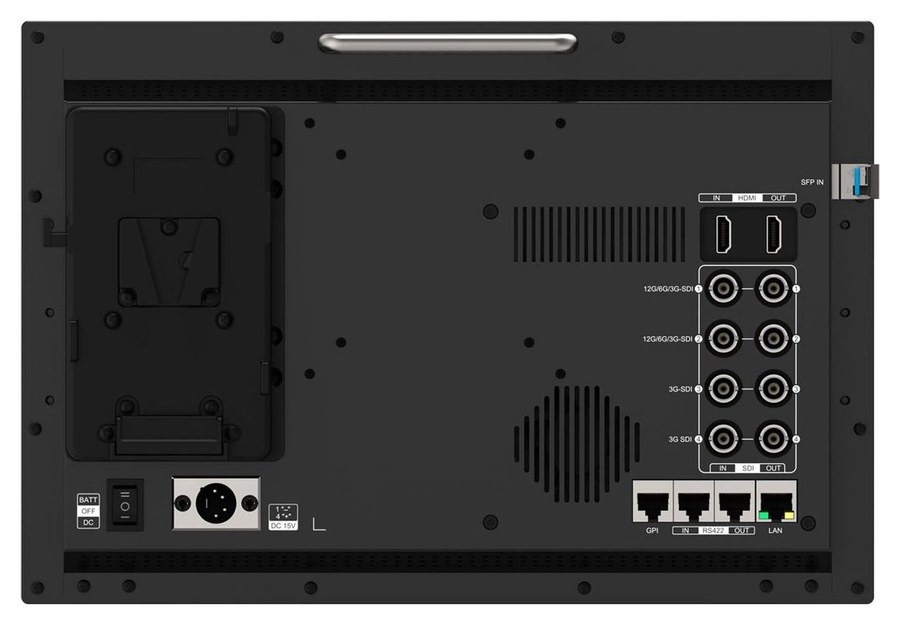 Lilliput Q13 optički SFP modul – Utor SFP+ na monitoru