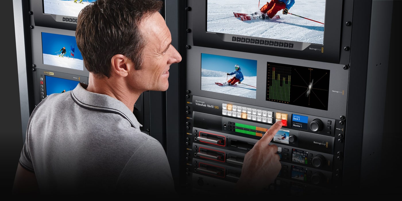 Blackmagic Videohub 10x10 12G – Usmjeravanje bez prespajanja kabela
