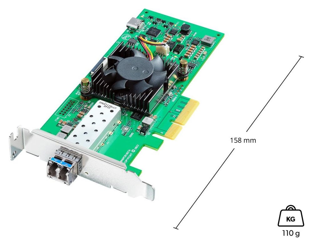DeckLink IP HD Optical – Niski profil i dimenzije