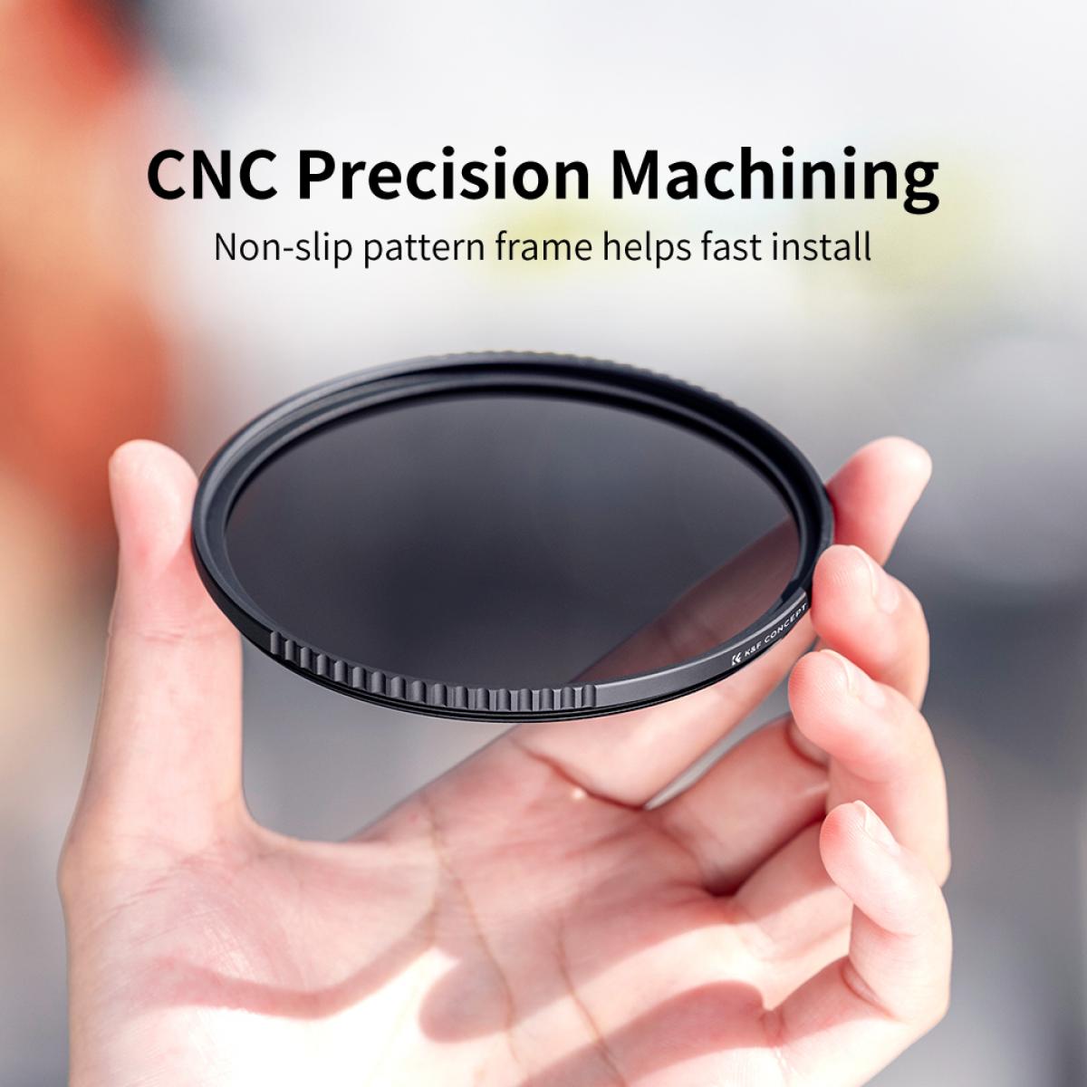 Komplet filtara za objektiv MCUV+CPL+ND4 od 62 mm s krpom za čišćenje objektiva i filtarskom vrećicom Nano-Klear