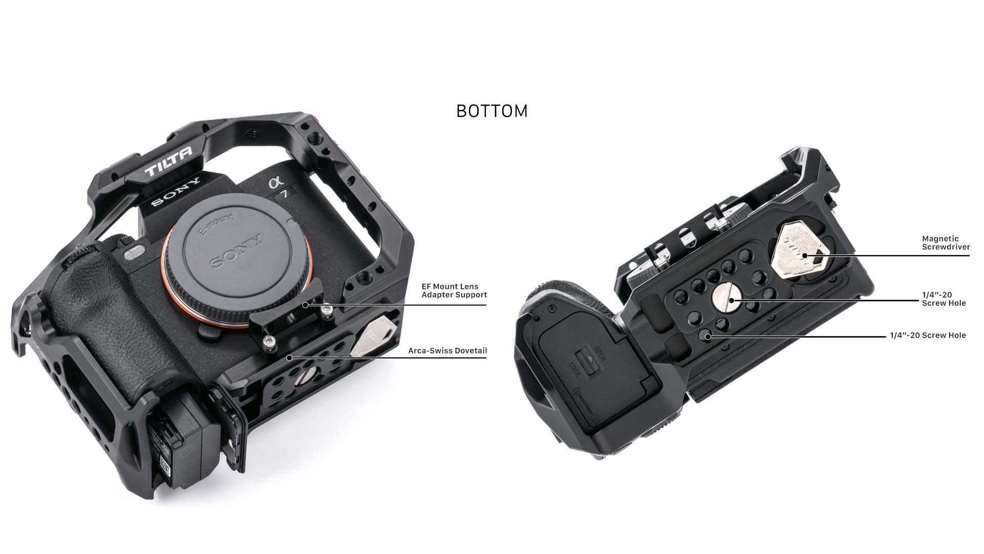 Kavez za kameru za Sony a7 IV Basic Kit - crni Camera Cage for Sony a7 IV Basic Kit - Black