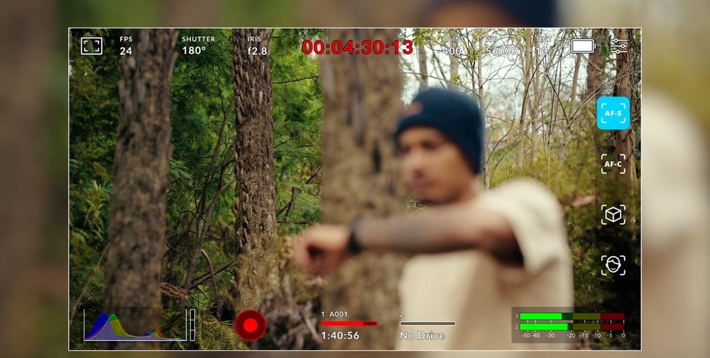 Blackmagic Cinema Camera 6K – Automatsko izoštravanje s prepoznavanjem lica