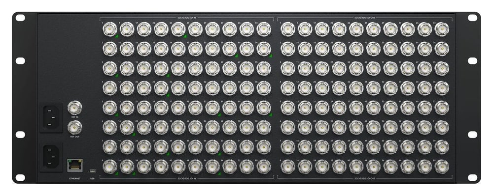 Blackmagic Videohub 80x80 12G – LED uz svaki ulaz