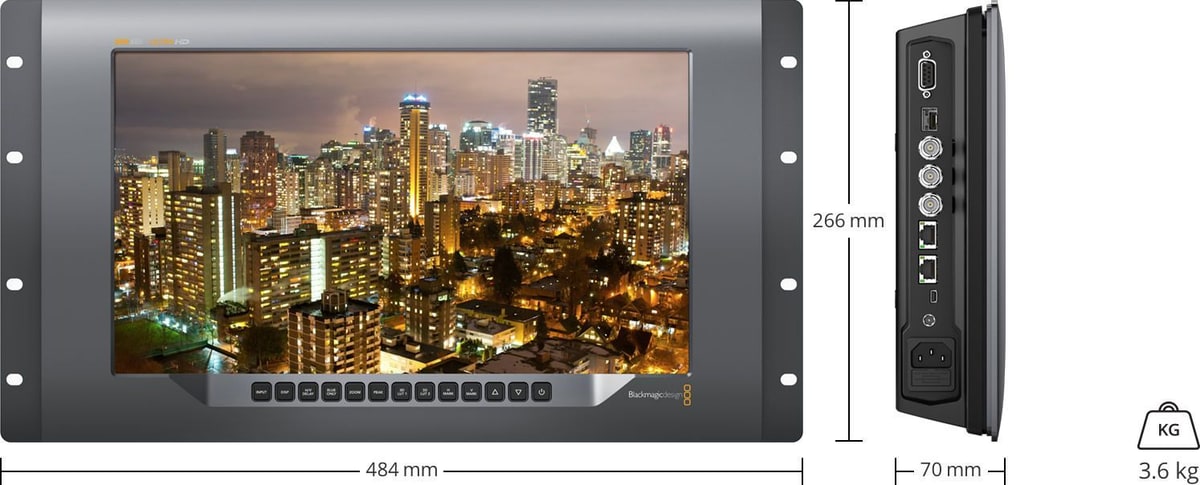 SmartView 4K – Dimenzije i masa