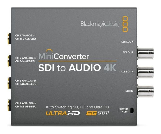 Mini Converter SDI to Audio 4K – Četiri analogna kanala ili osam AES/EBU
