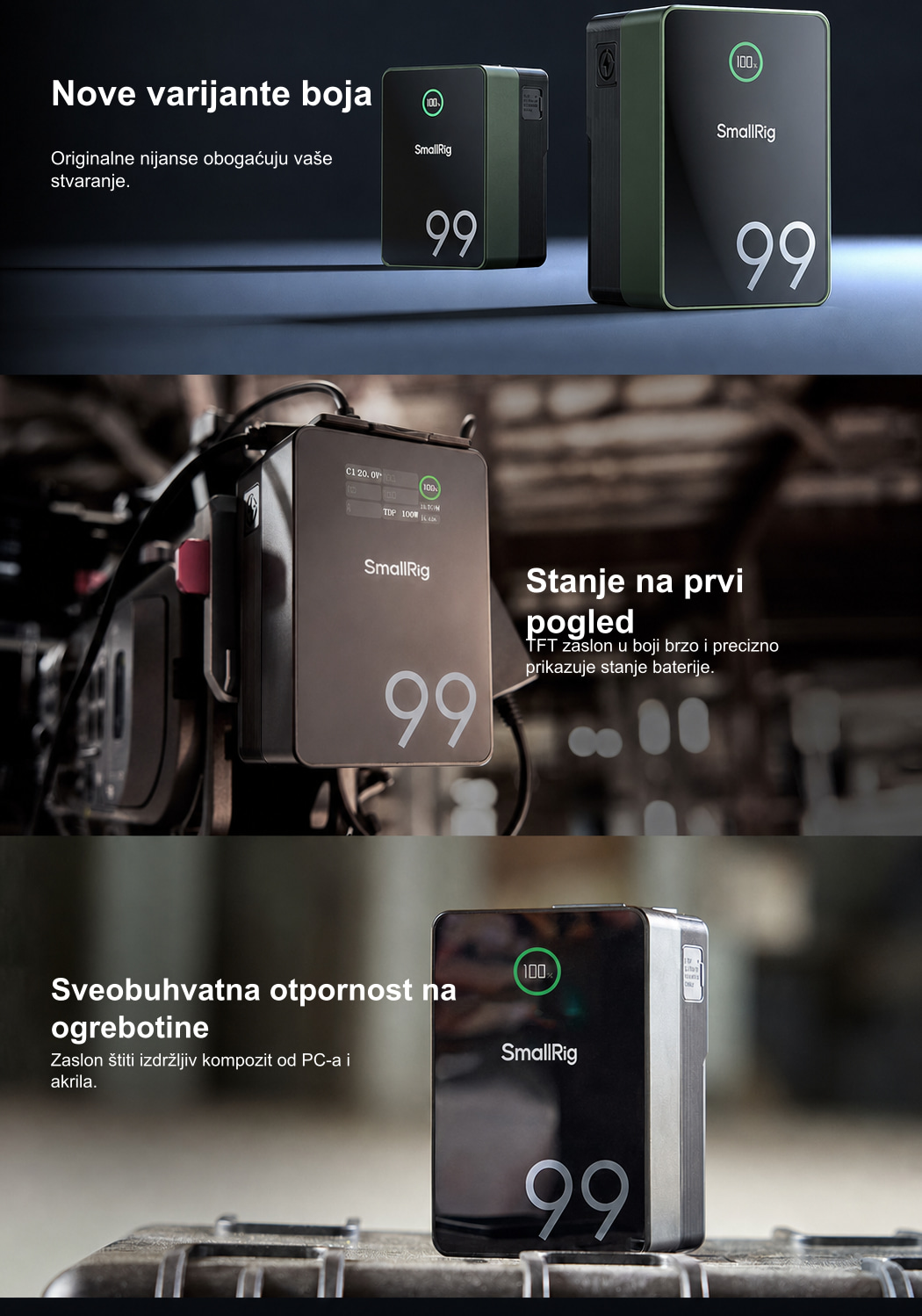 Prevedena infografika proizvoda SmallRig VB99 Pro 6/10