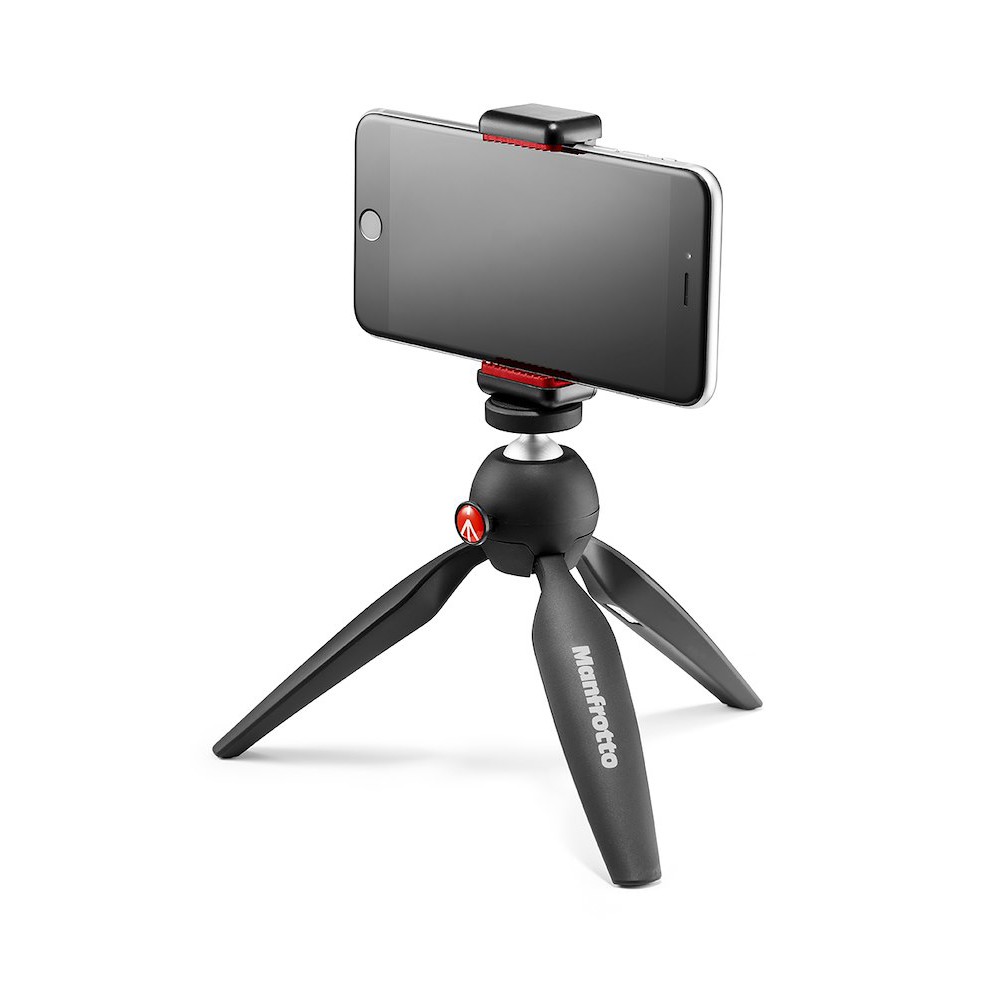 Manfrotto PIXI s telefonom kao stolni stativ