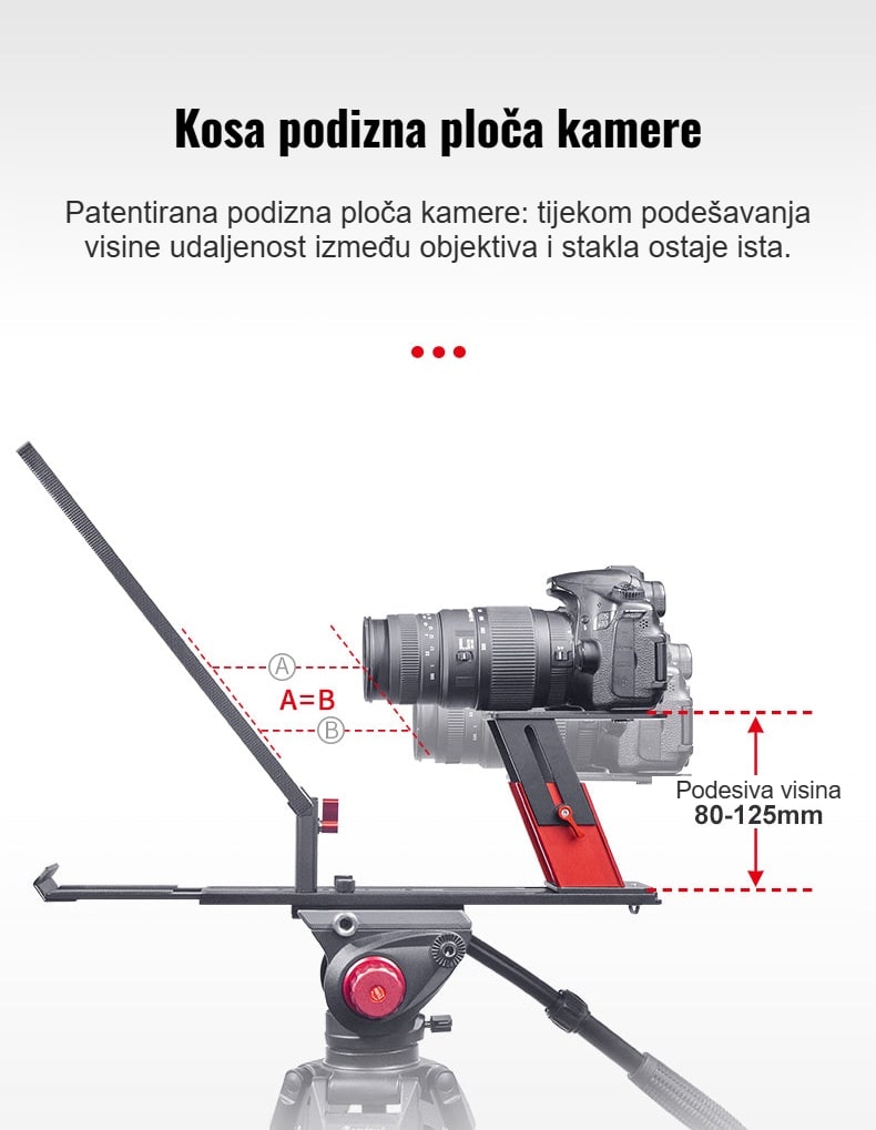Kosa podizna ploča kamere