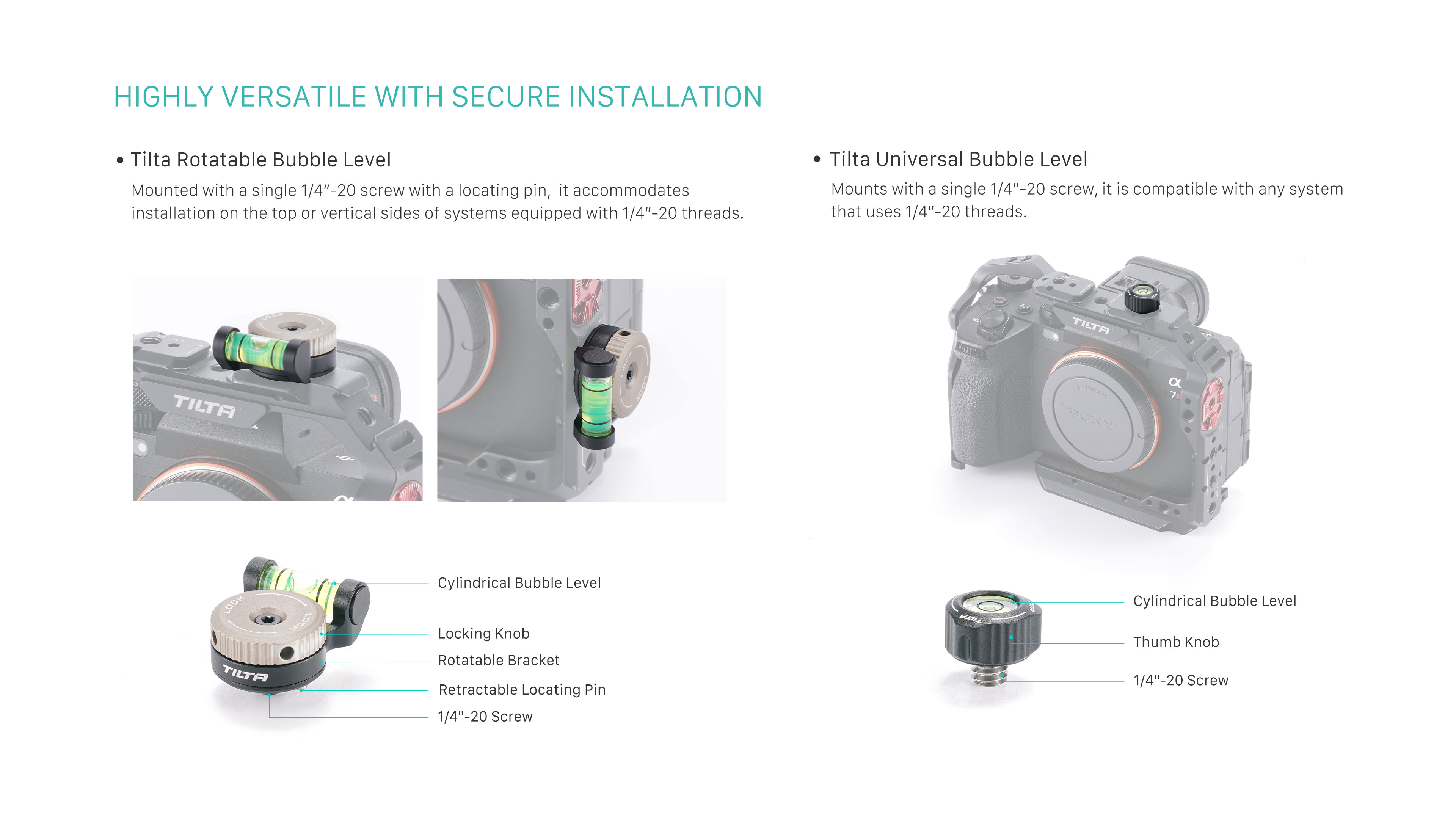 Tilta univerzalna mjehurićna libela Tilta Universal Bubble Level