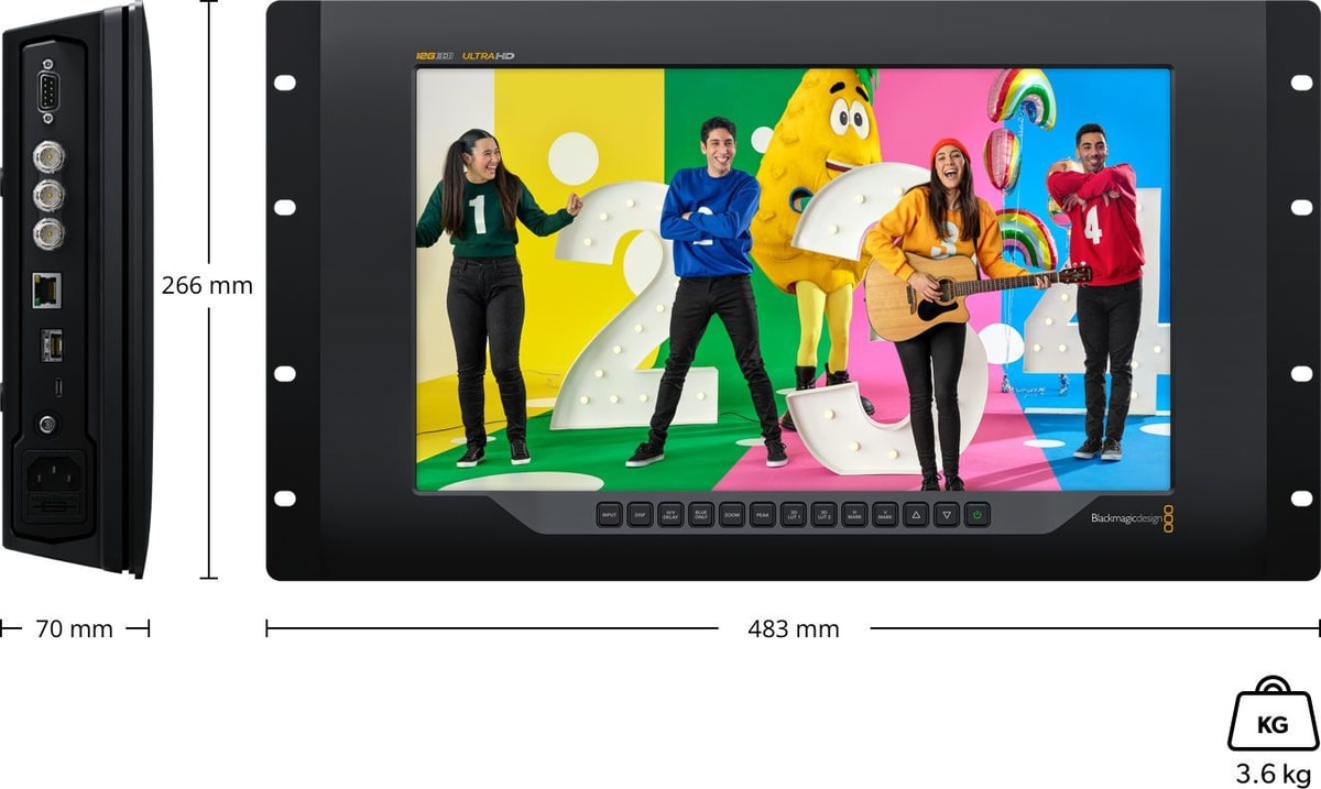 SmartView 4K G3 – Dimenzije i masa