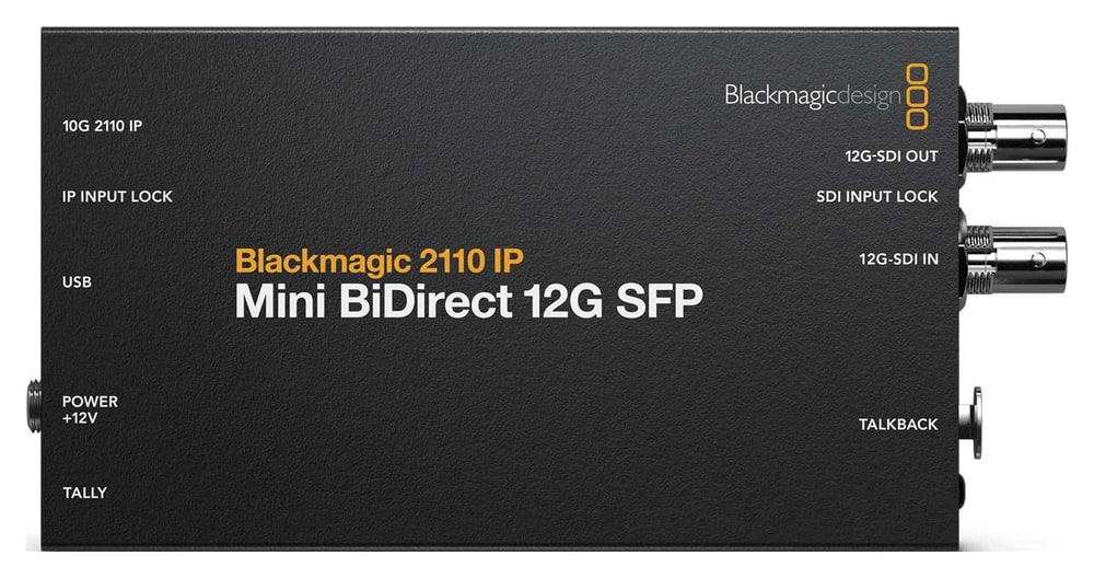 Blackmagic 2110 IP Mini BiDirect 12G SFP – Programski povrat i talkback