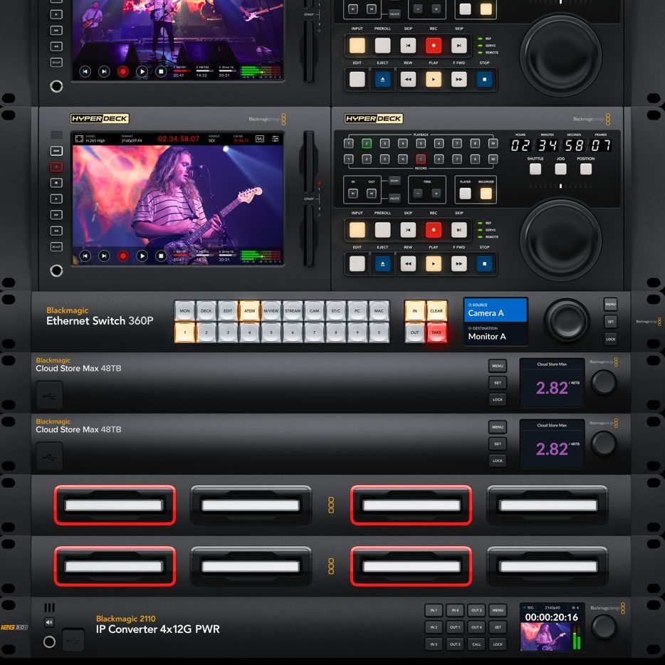 Blackmagic Ethernet Switch 360P – ISO snimanje i ponavljanja