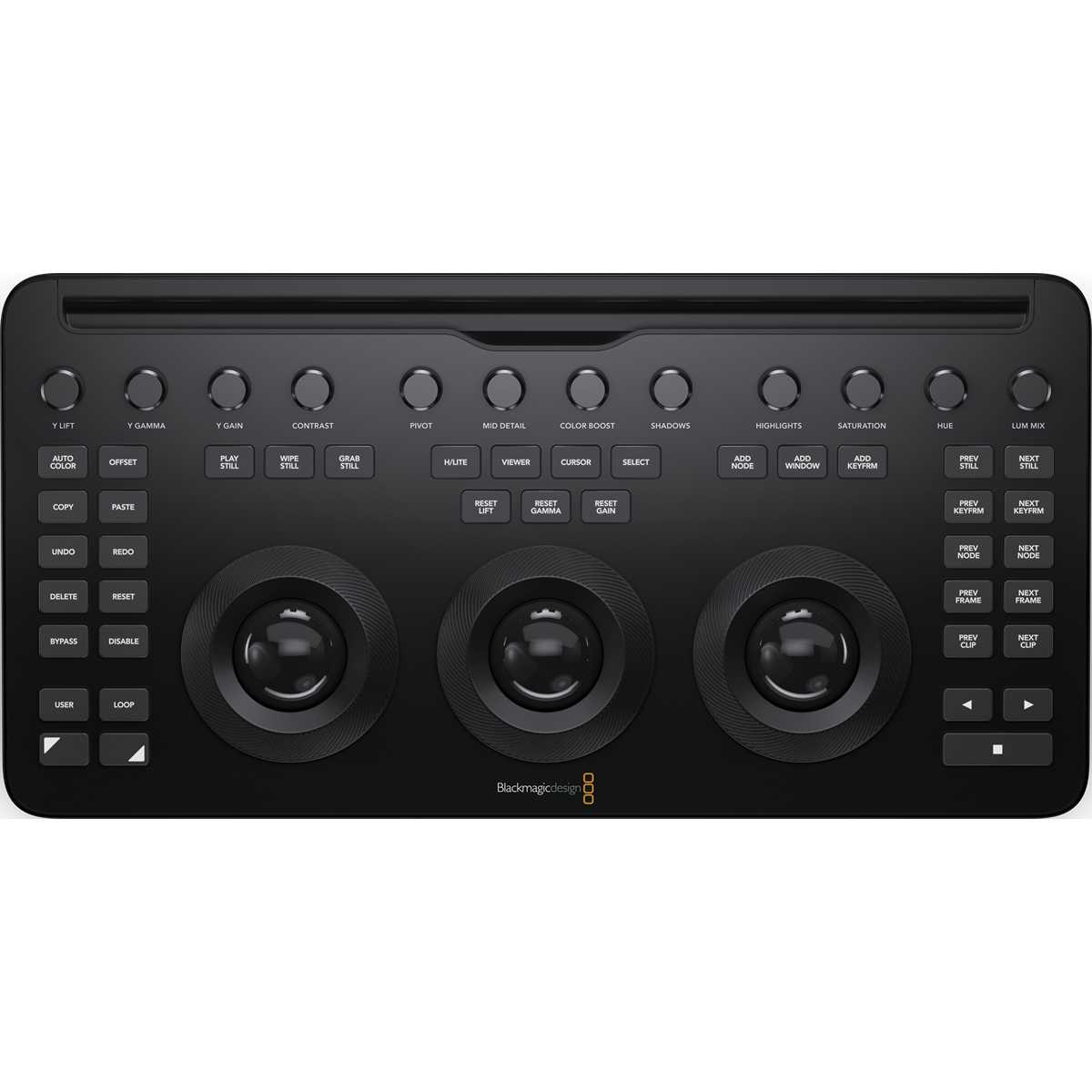 Blackmagic DaVinci Resolve Micro Color Panel, pogled odozgo