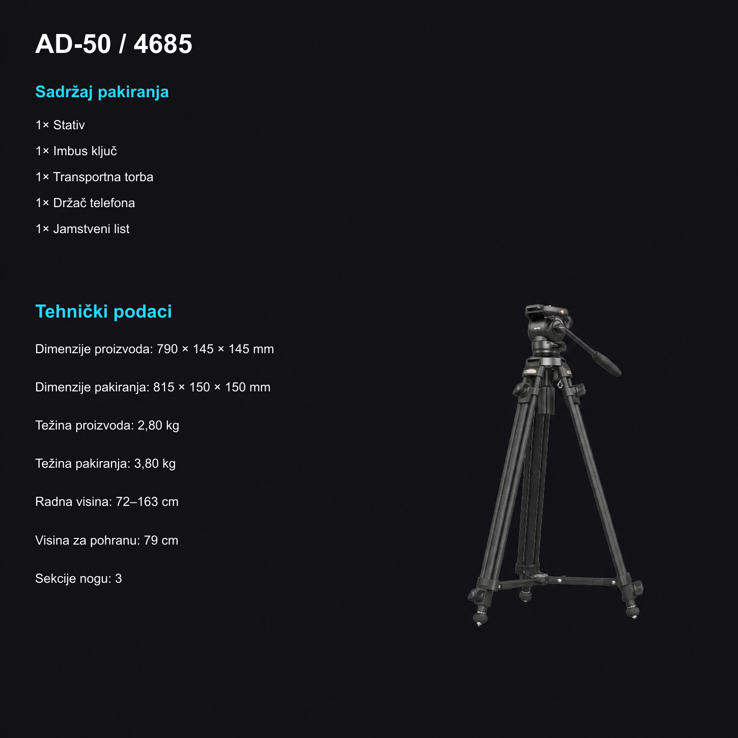 SmallRig AD-50 Lite 4684 – hrvatska infografika – 11/12
