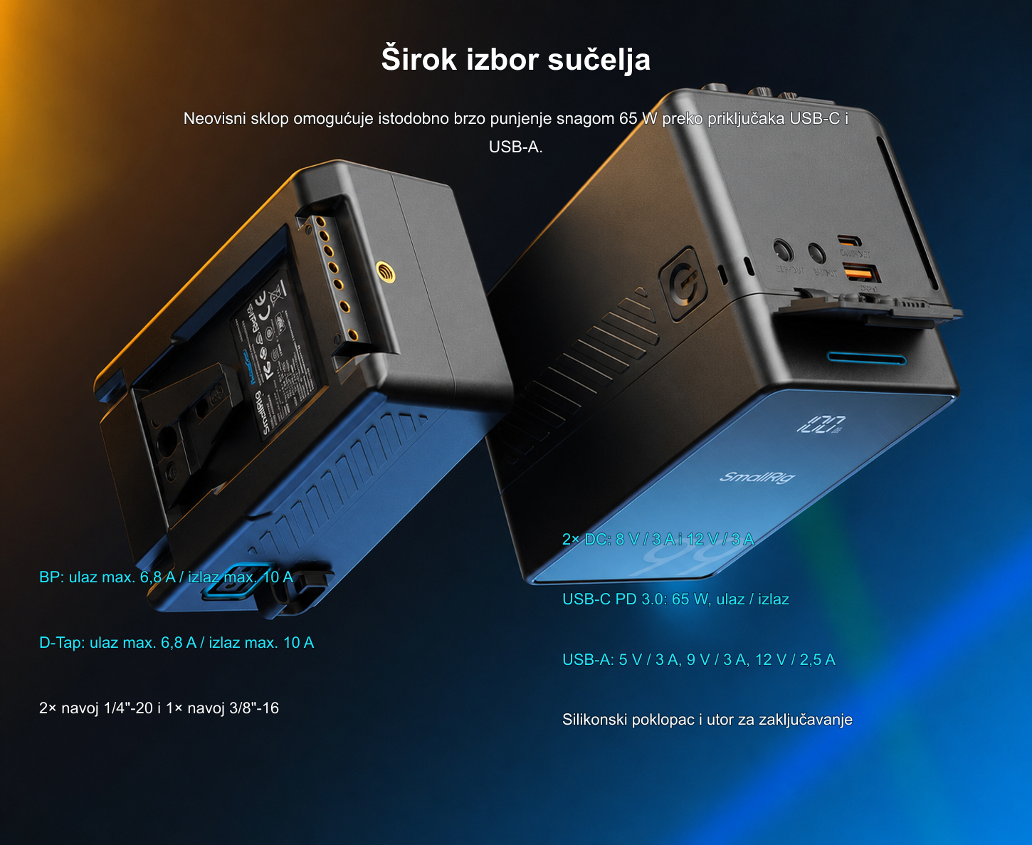 Prevedena infografika proizvoda SmallRig VB99 SE 7/11