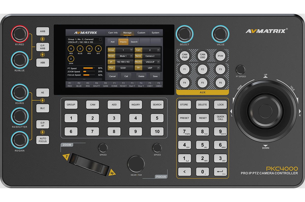 AVMATRIX PKC4000 – Upravljačka površina