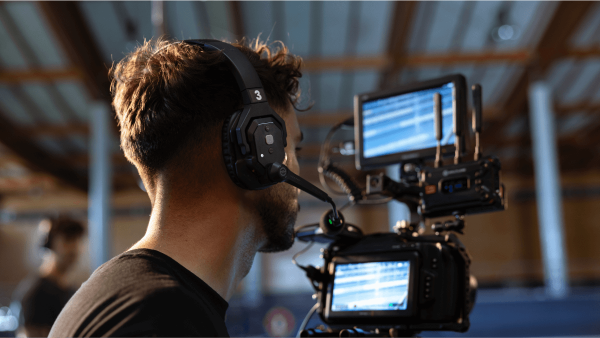 Solidcom SE headset on a film set