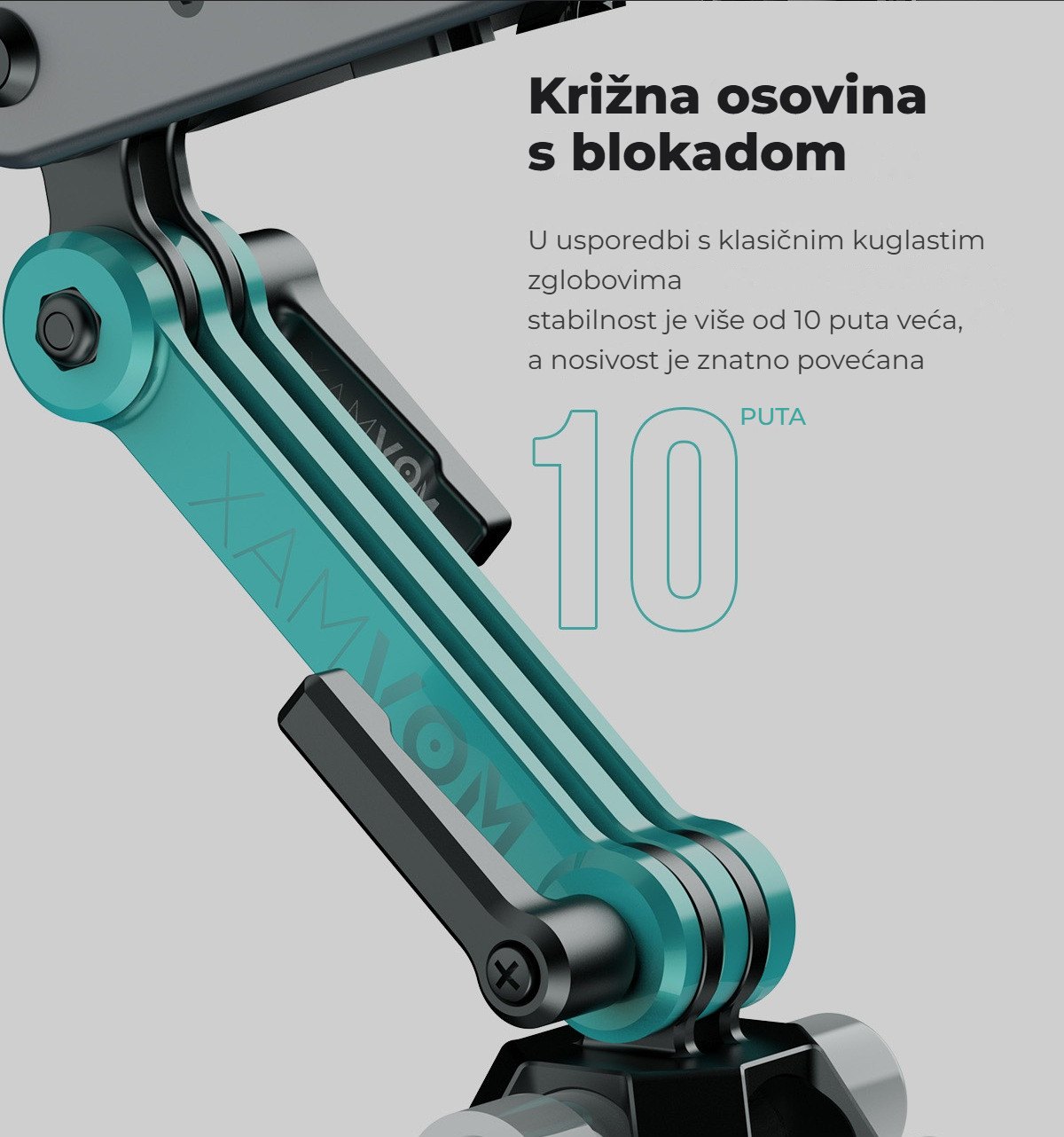Križna osovina s blokadom