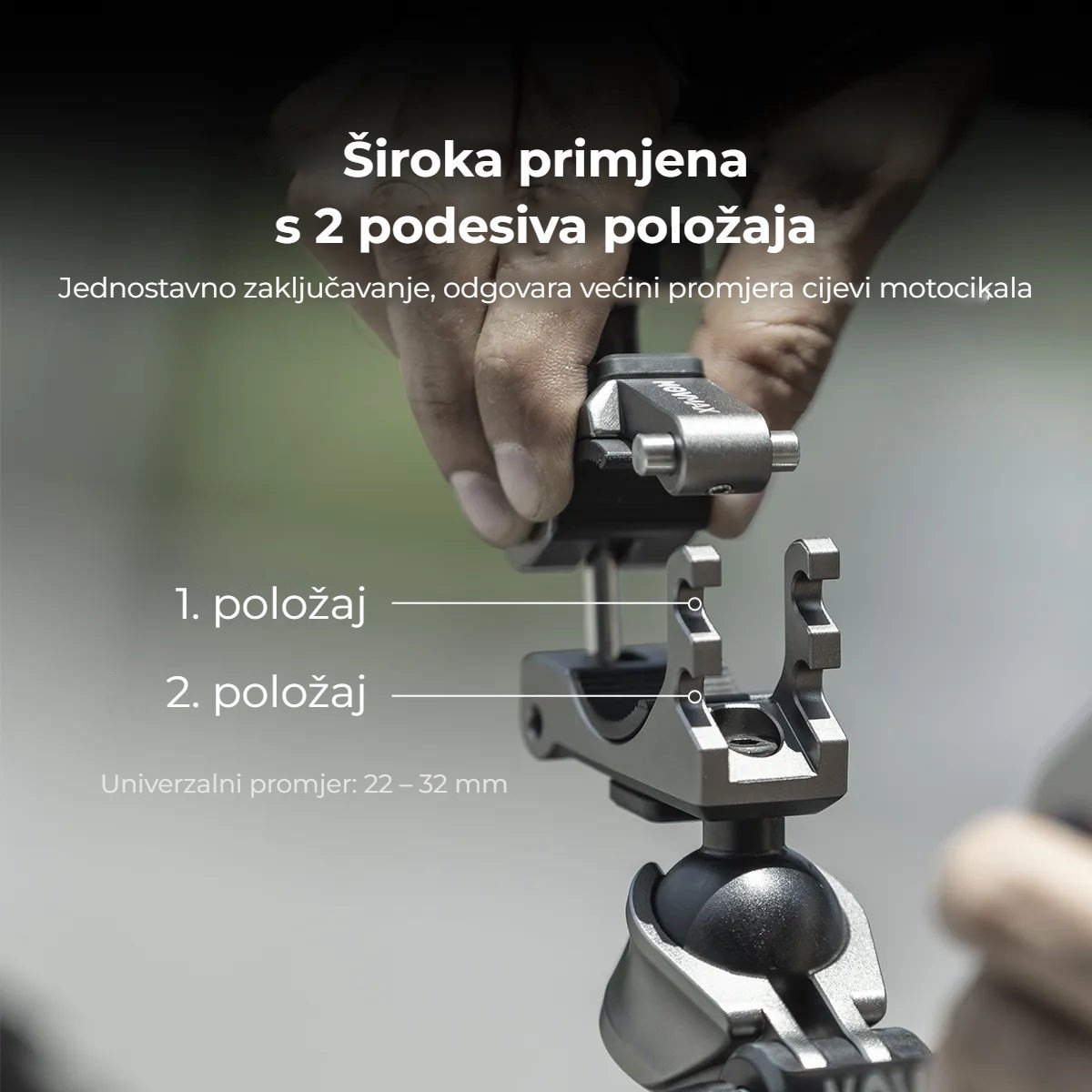 Dva podesiva položaja čeljusti