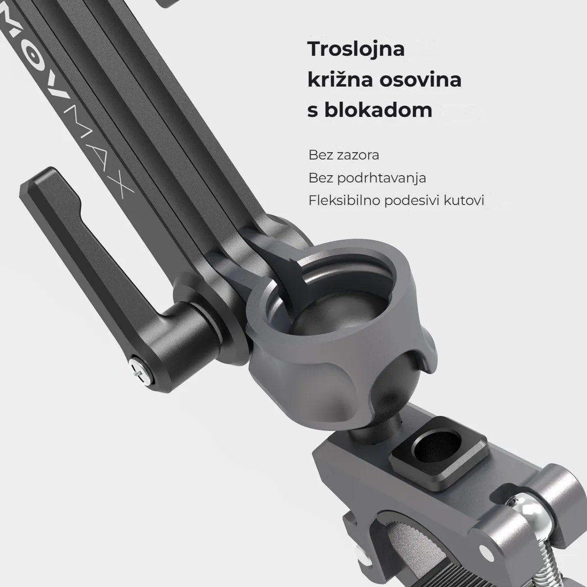 Troslojna križna osovina s blokadom